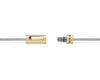 perforated cable bracelet 6g